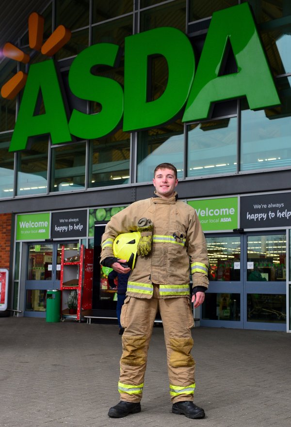 Asda Biggleswade colleague and firefighter James Luff